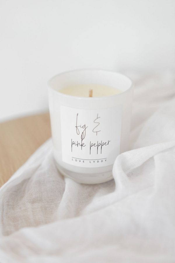Fig and Pink Pepper Hand Poured Soy Candle